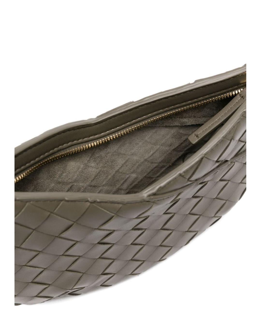 BOTTEGA VENETA Зеленая кожаная сумка через плечо, фото 3