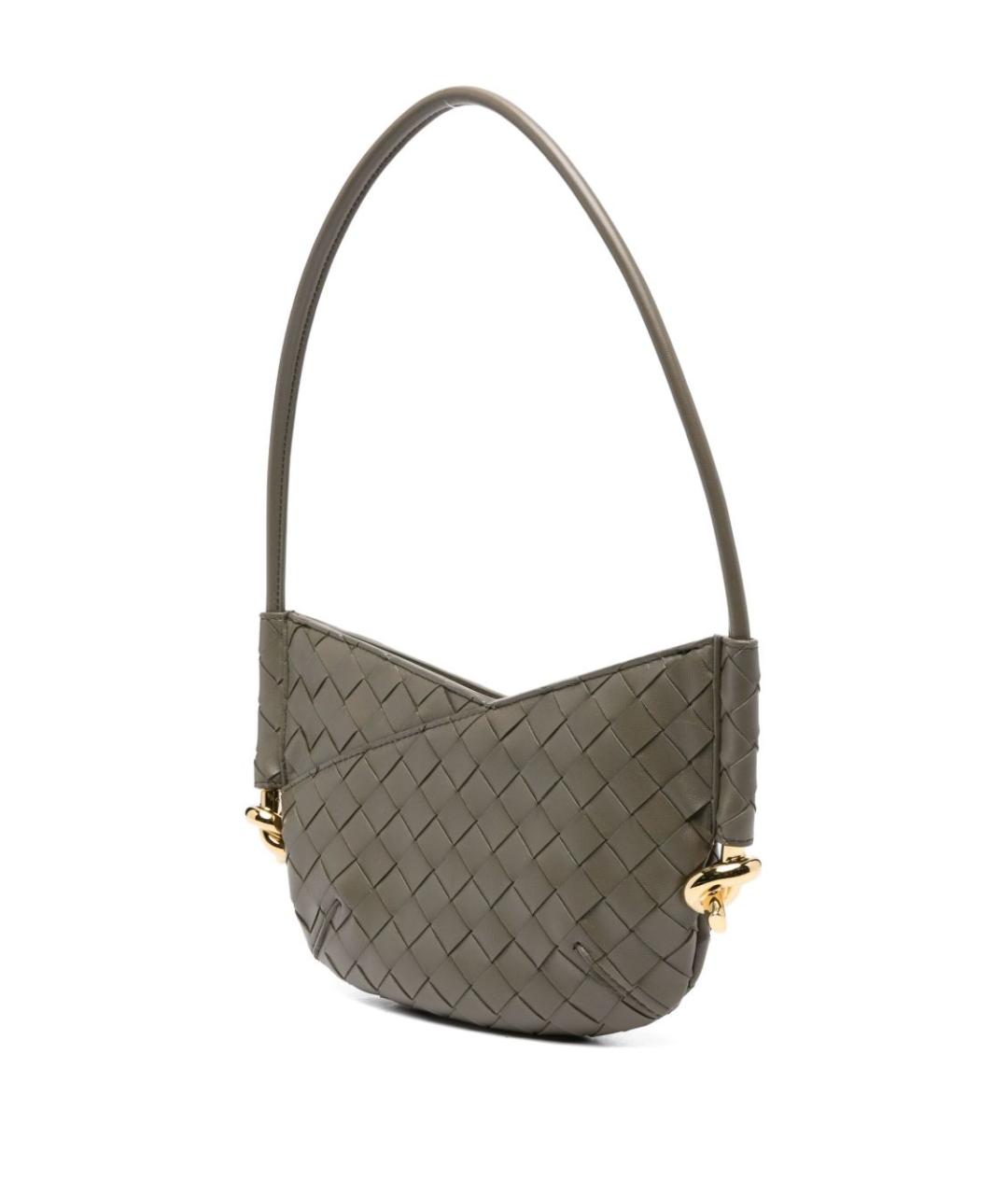BOTTEGA VENETA Зеленая кожаная сумка через плечо, фото 1