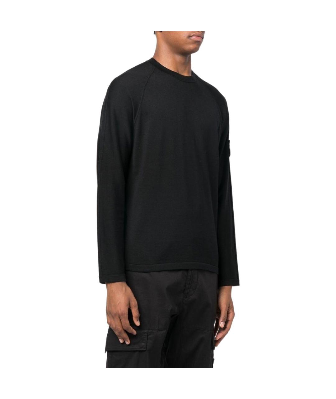 STONE ISLAND Черный джемпер / свитер, фото 2