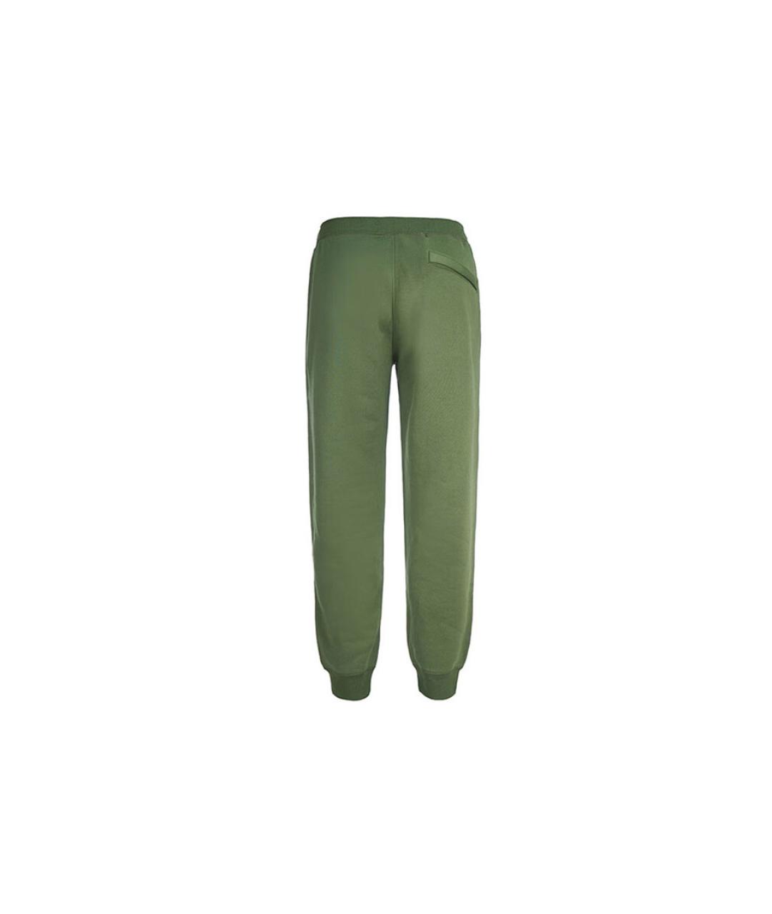 STONE ISLAND Зеленые хлопковые повседневные брюки, фото 2