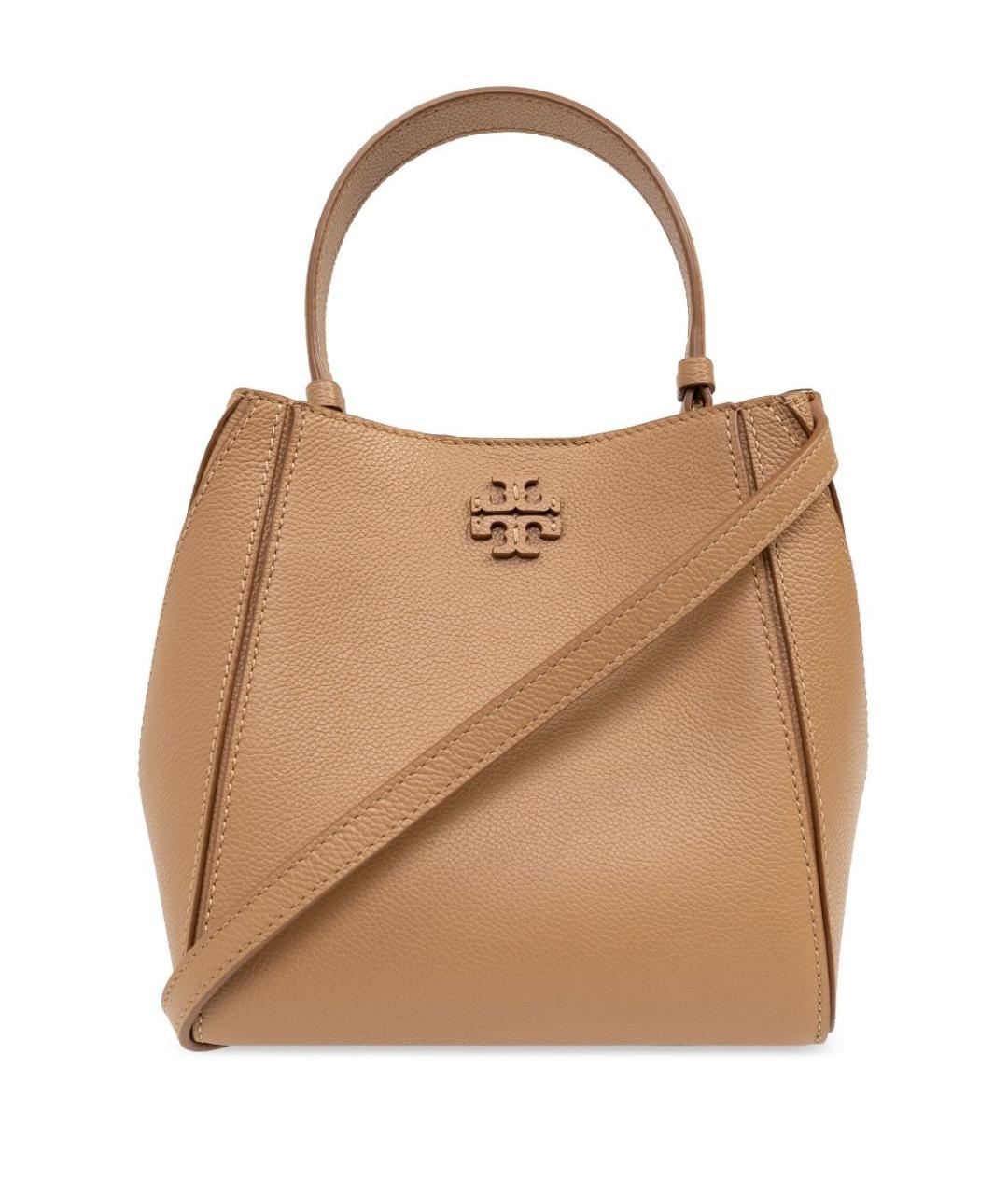 TORY BURCH Бежевая кожаная сумка тоут, фото 1