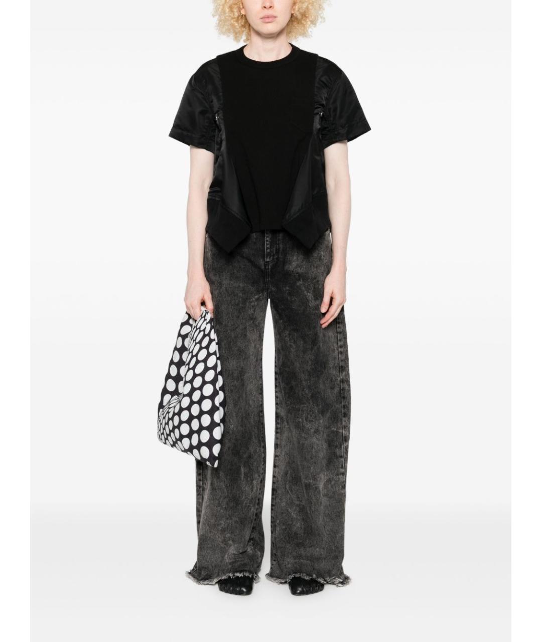 SACAI Черная футболка, фото 4
