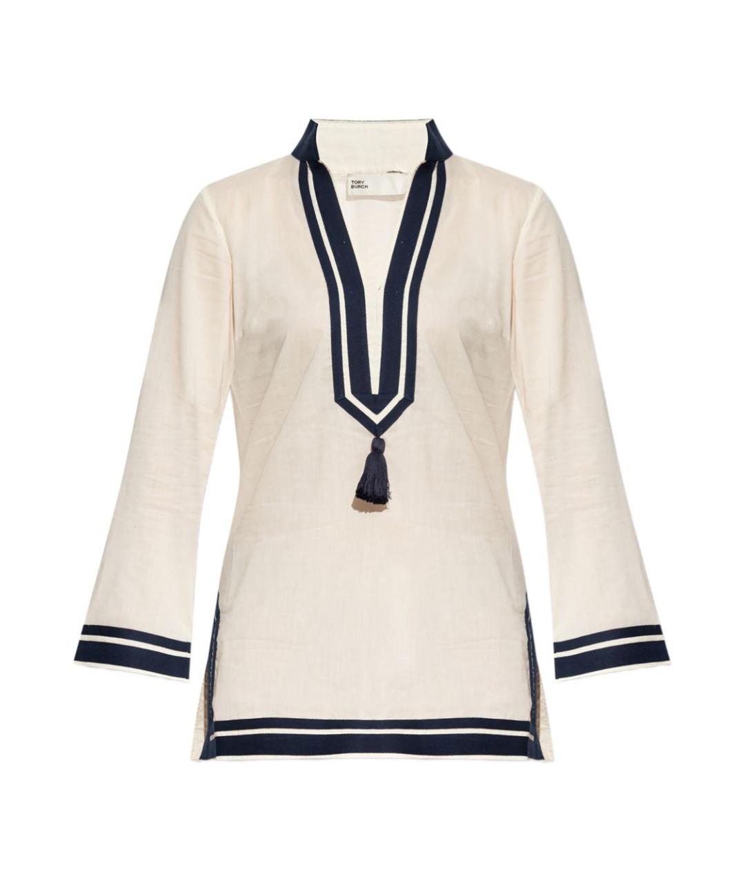 TORY BURCH Бежевое хлопковое платье, фото 1