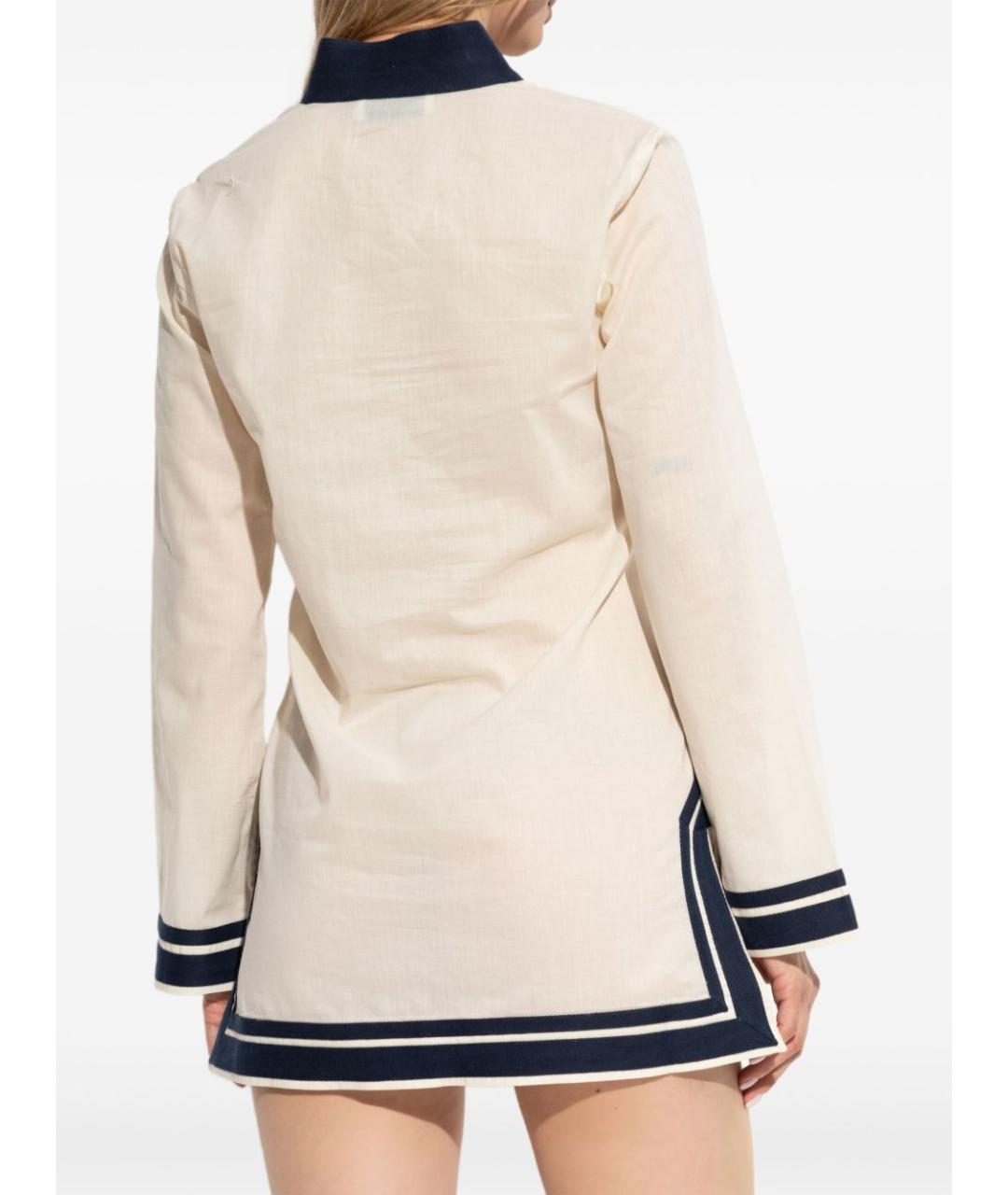 TORY BURCH Бежевое хлопковое платье, фото 4