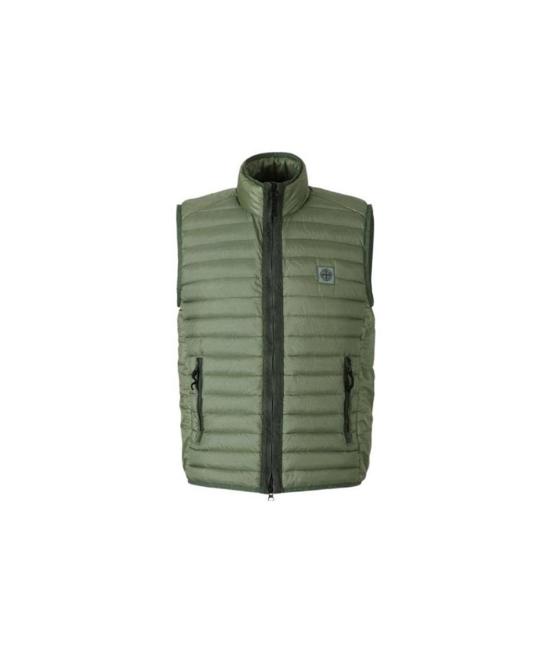 STONE ISLAND Зеленый жилет, фото 1