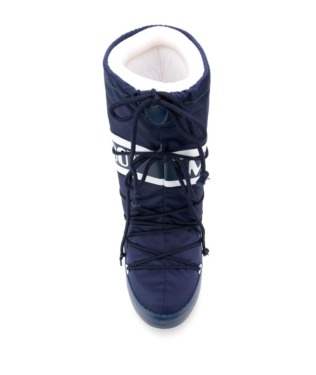 MOON BOOT Синие синтетические высокие ботинки, фото 2