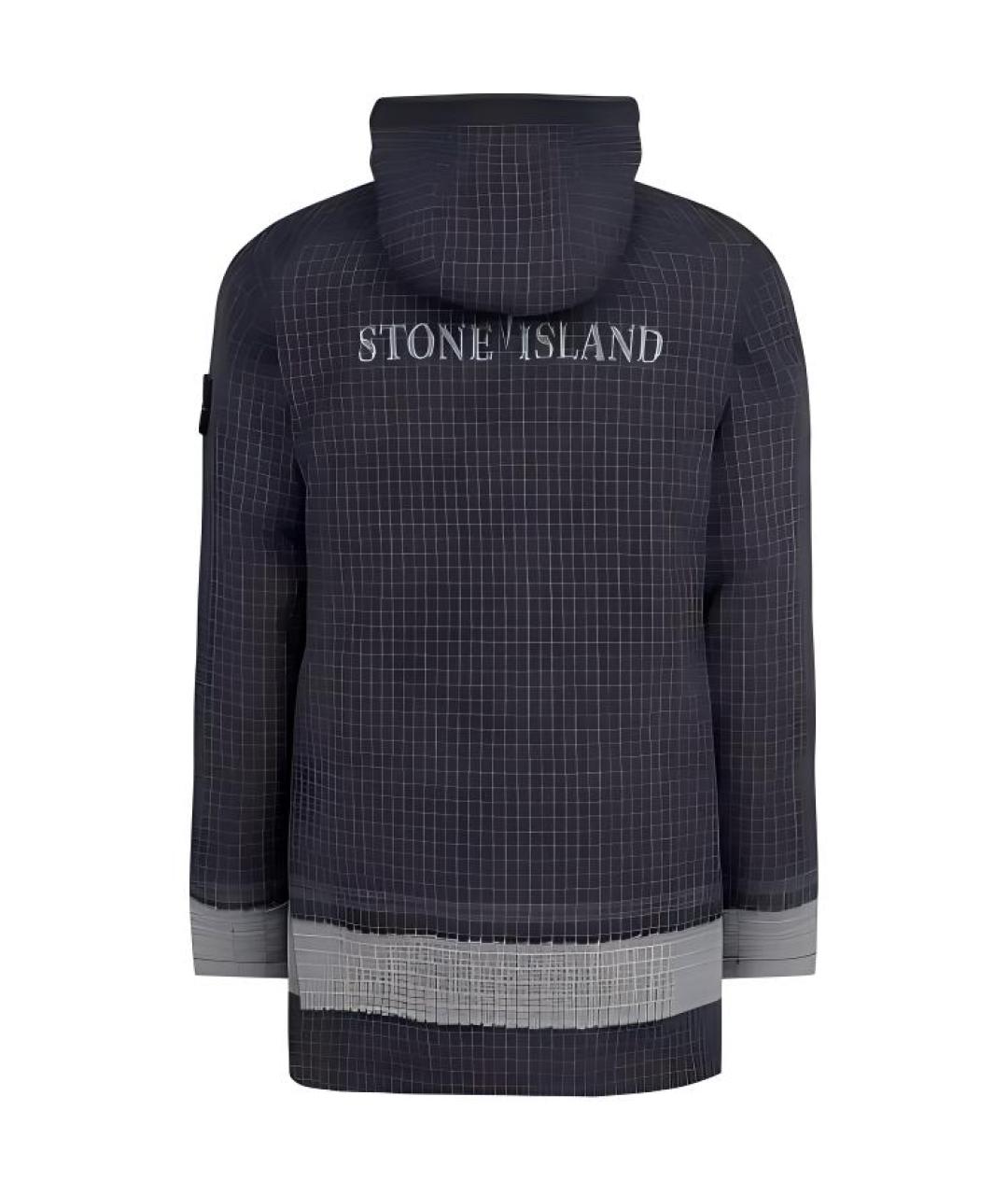STONE ISLAND Черный пуховик, фото 2
