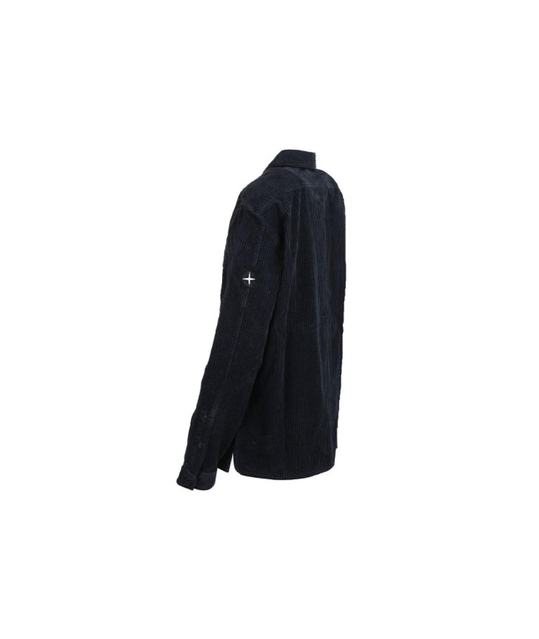 STONE ISLAND Темно-синяя классическая рубашка, фото 3