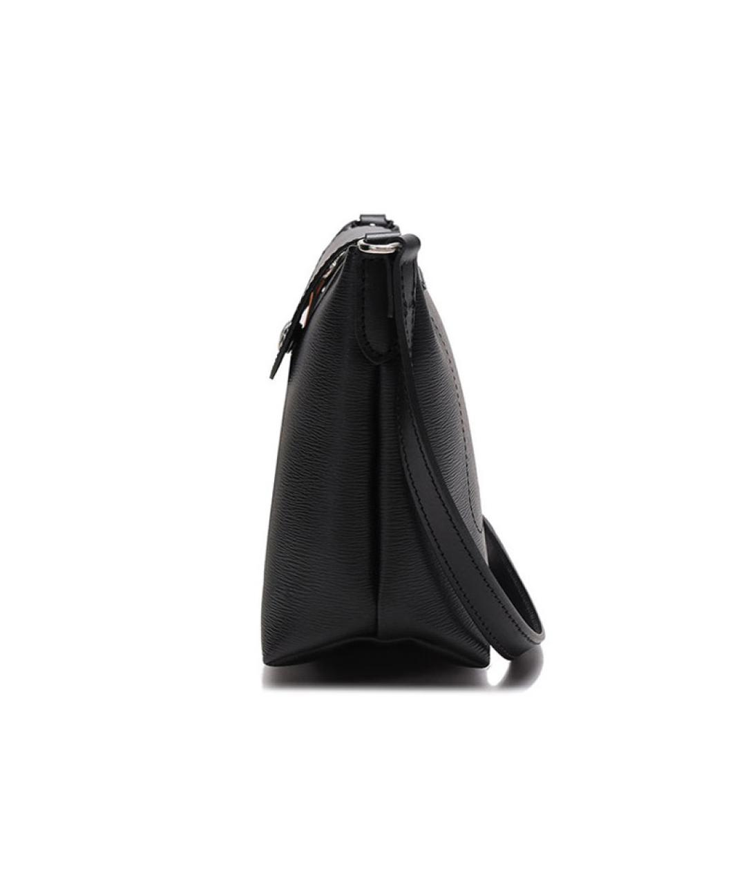 LONGCHAMP Черная кожаная сумка через плечо, фото 3
