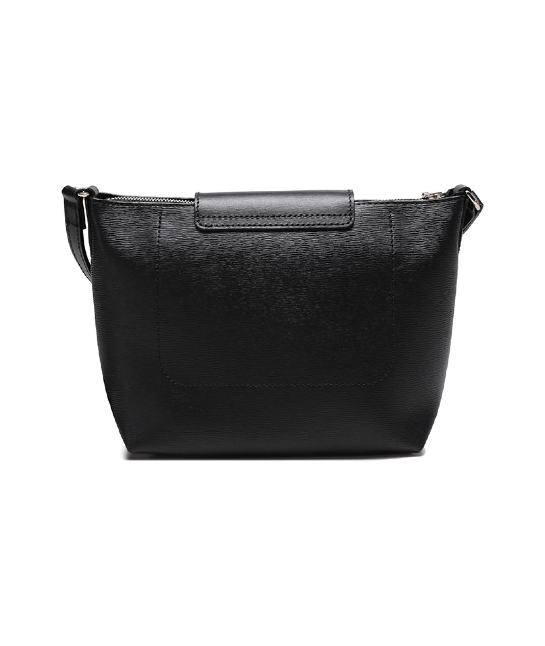 LONGCHAMP Черная кожаная сумка через плечо, фото 4