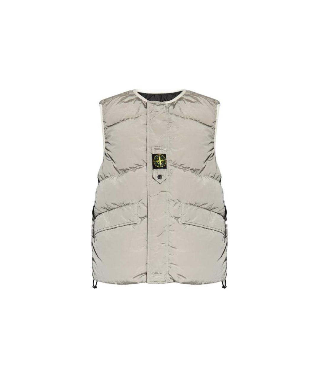 STONE ISLAND Серебрянный жилет, фото 1