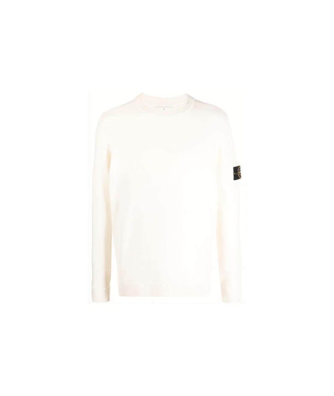 STONE ISLAND Бежевый джемпер / свитер, фото 1