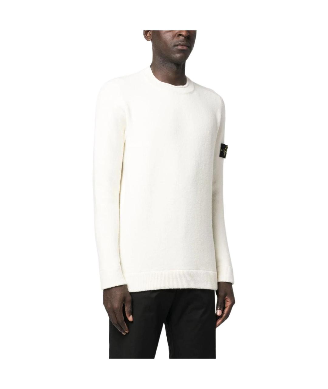 STONE ISLAND Бежевый джемпер / свитер, фото 4