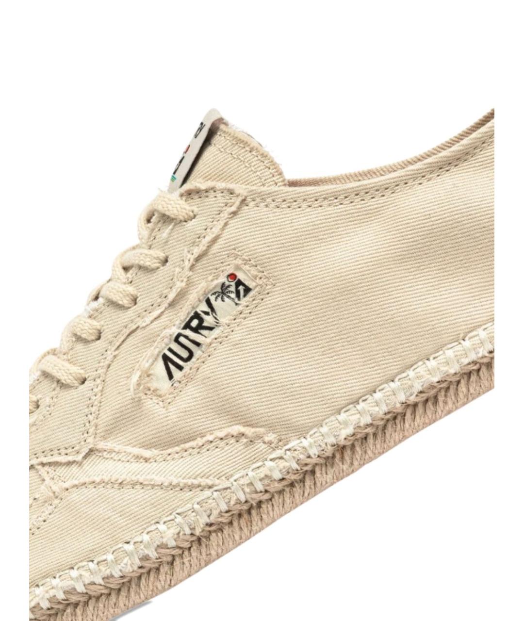 AUTRY Бежевые текстильные кеды, фото 5