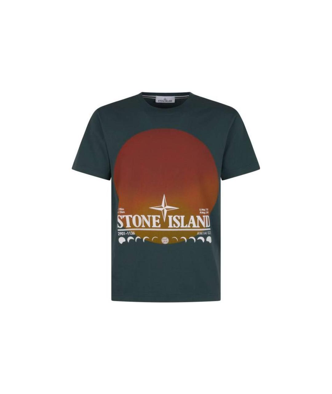 STONE ISLAND Мульти хлопковая футболка, фото 1