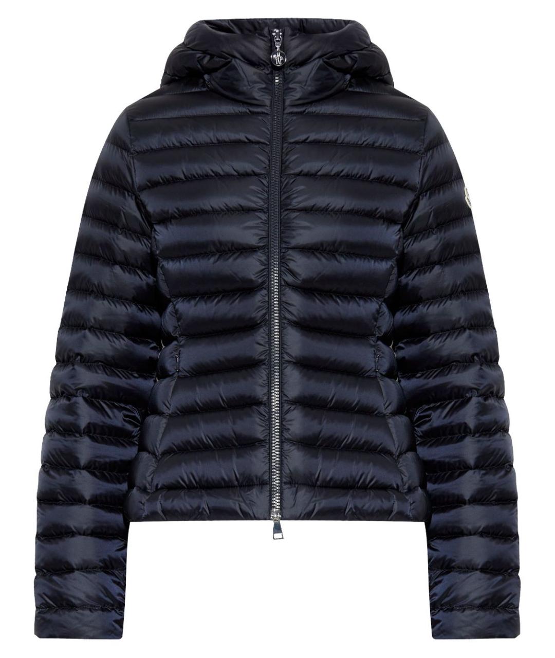 MONCLER Синий полиамидовый пуховик, фото 2