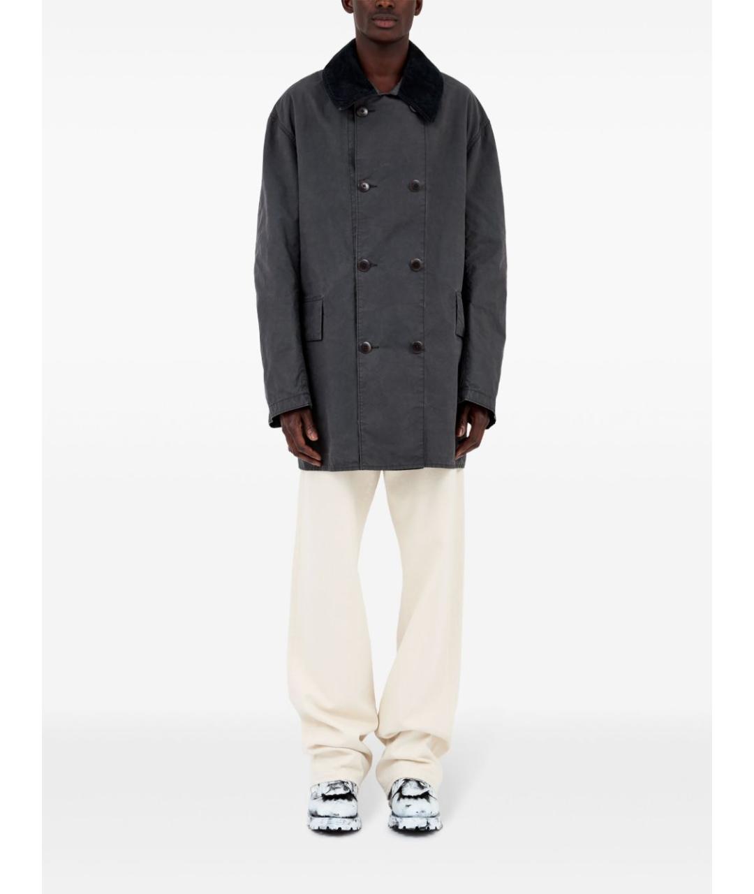 MAISON MARGIELA Серая хлопковая куртка, фото 6
