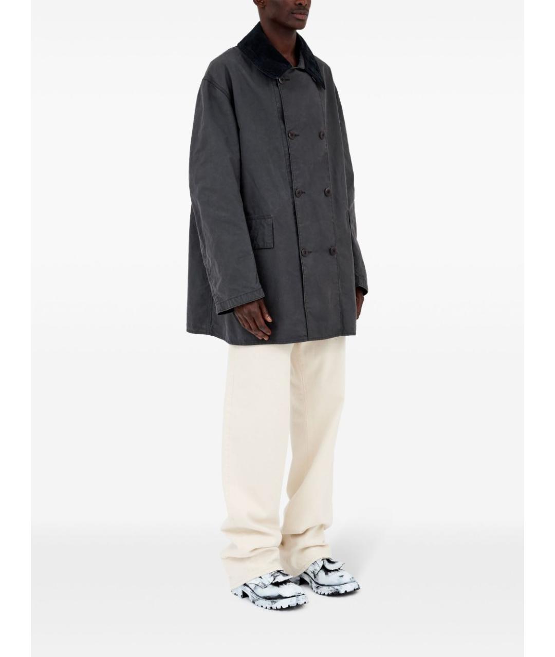 MAISON MARGIELA Серая хлопковая куртка, фото 7