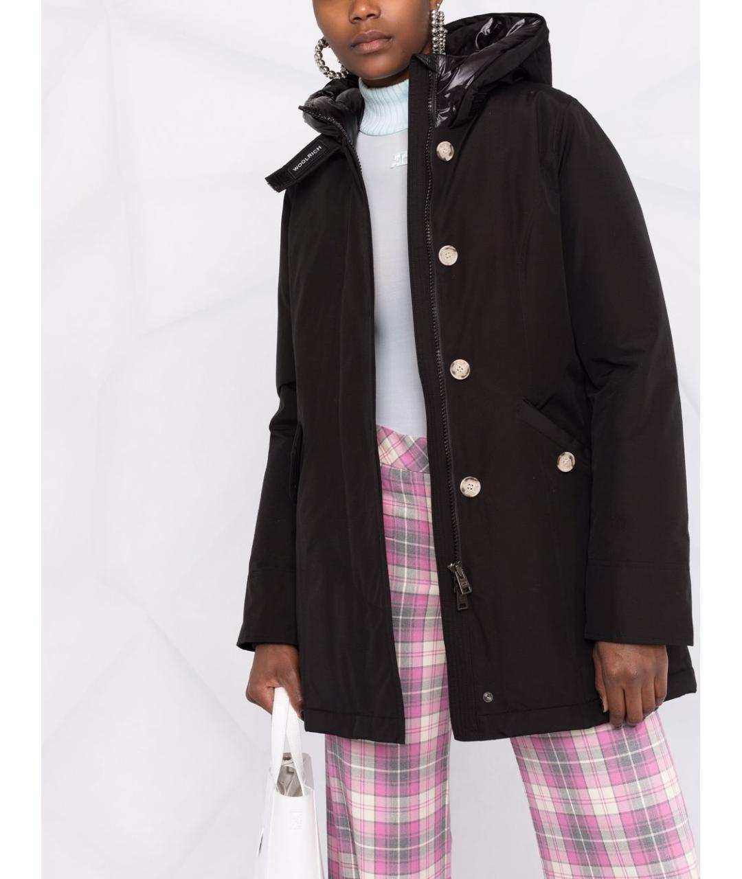 WOOLRICH Черная хлопковая парка, фото 3