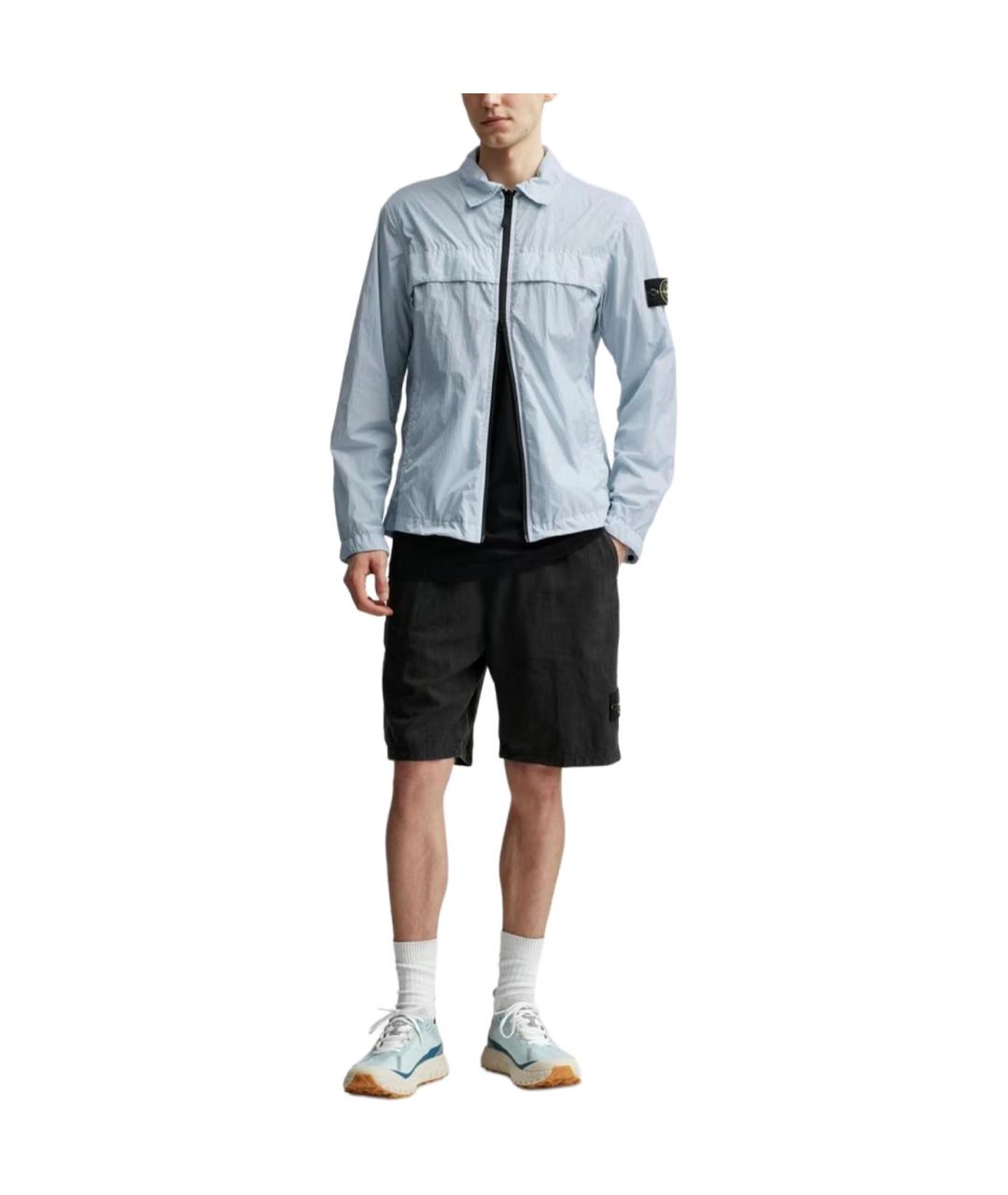 STONE ISLAND Голубая куртка, фото 3