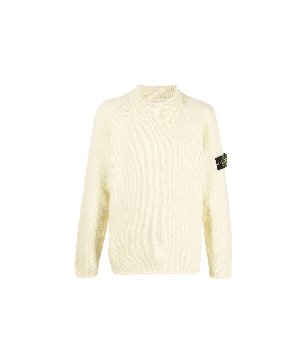 STONE ISLAND Бежевый джемпер / свитер, фото 1