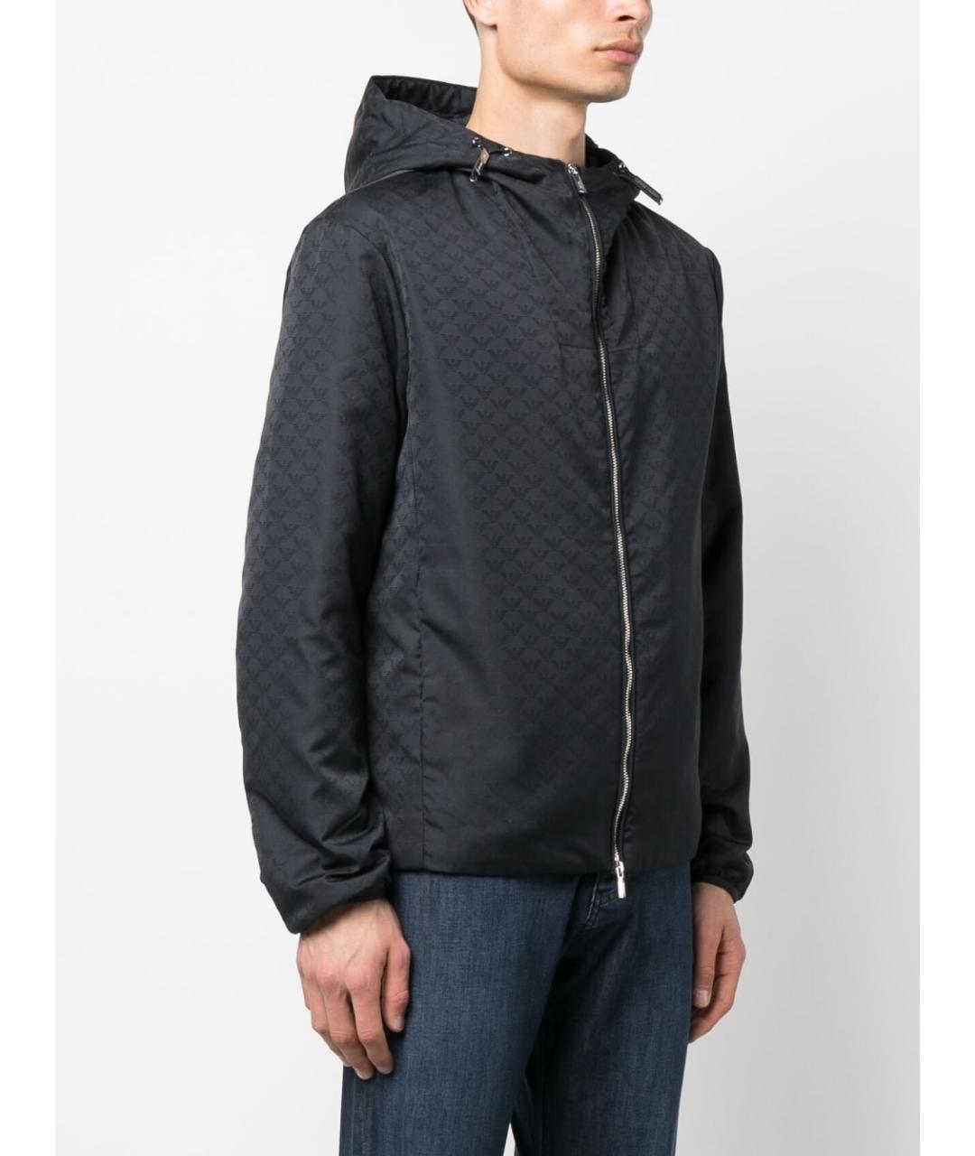 EMPORIO ARMANI Синяя полиэстеровая куртка, фото 3