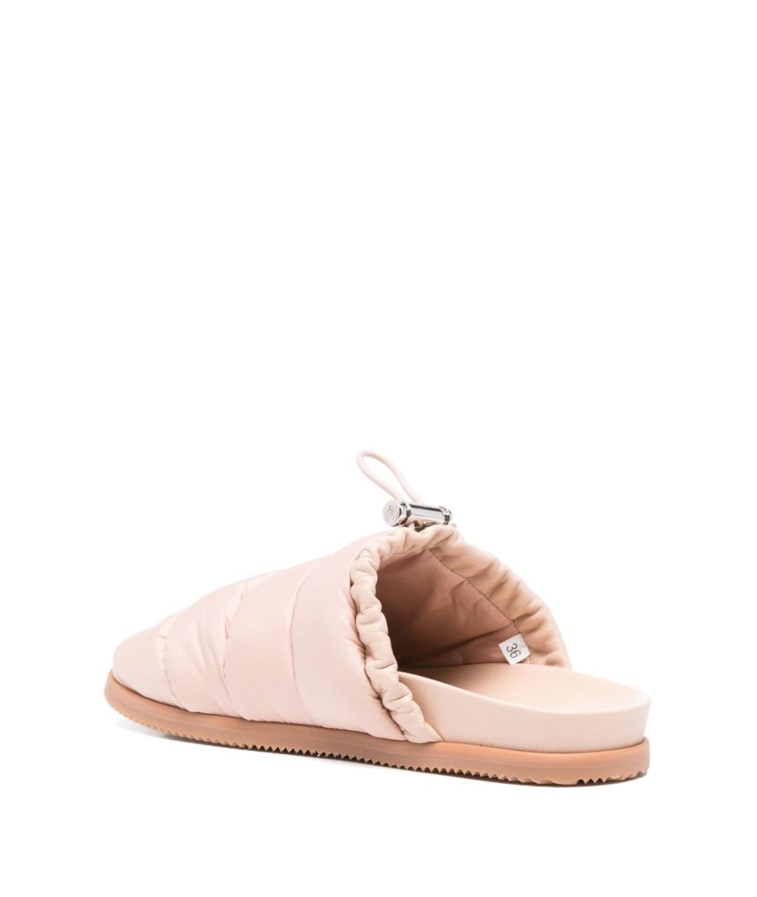 MONCLER Розовые мюли, фото 3
