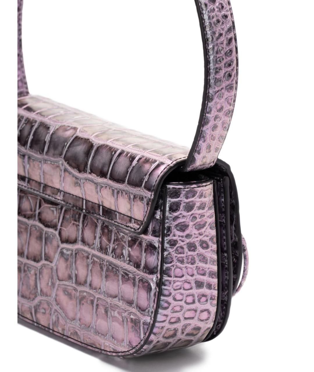 DIESEL Фиолетовая сумка тоут из искусственной кожи, фото 4