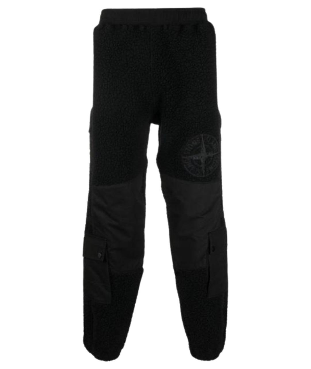 STONE ISLAND Черные повседневные брюки, фото 1