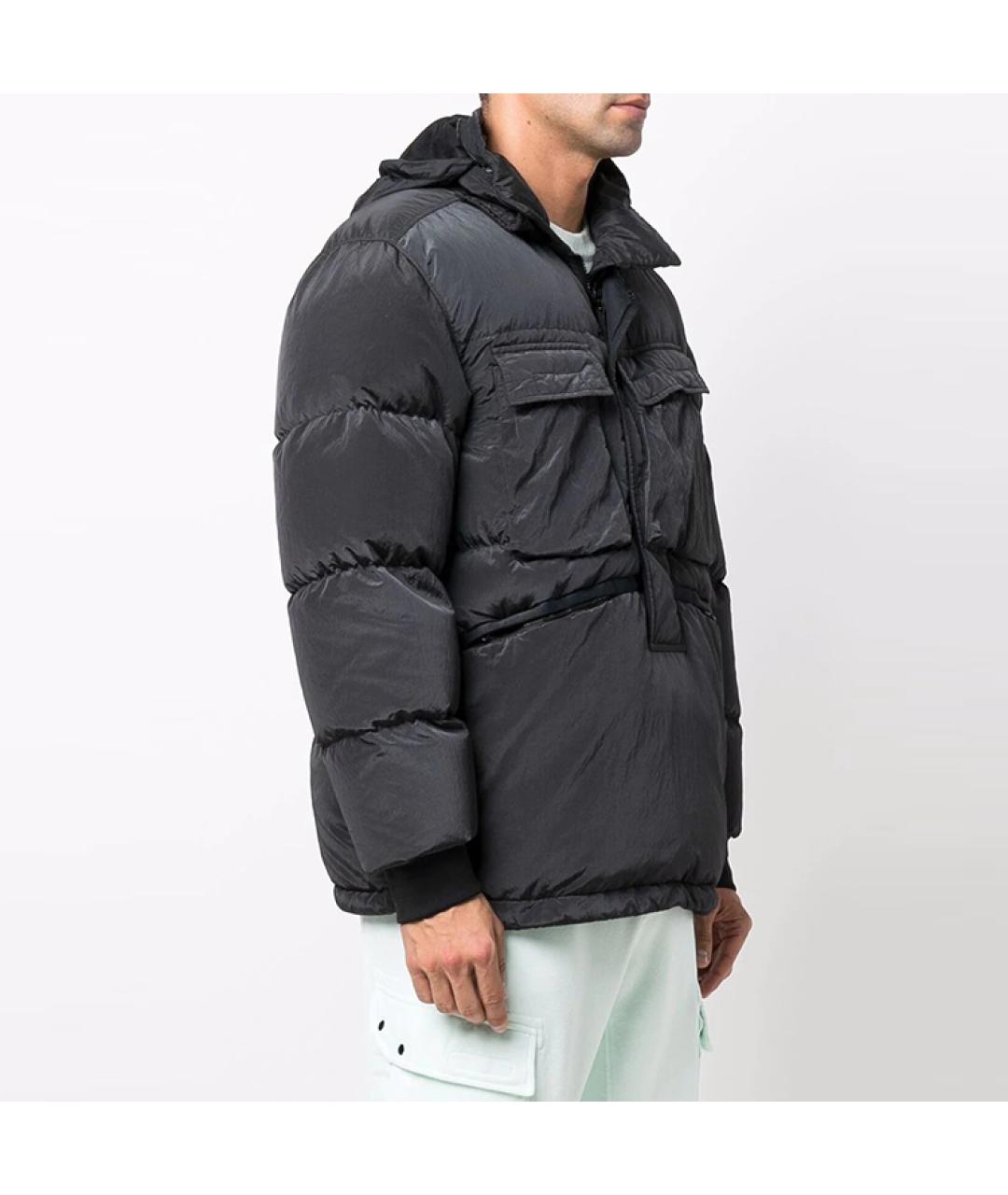 STONE ISLAND Серый пуховик, фото 3