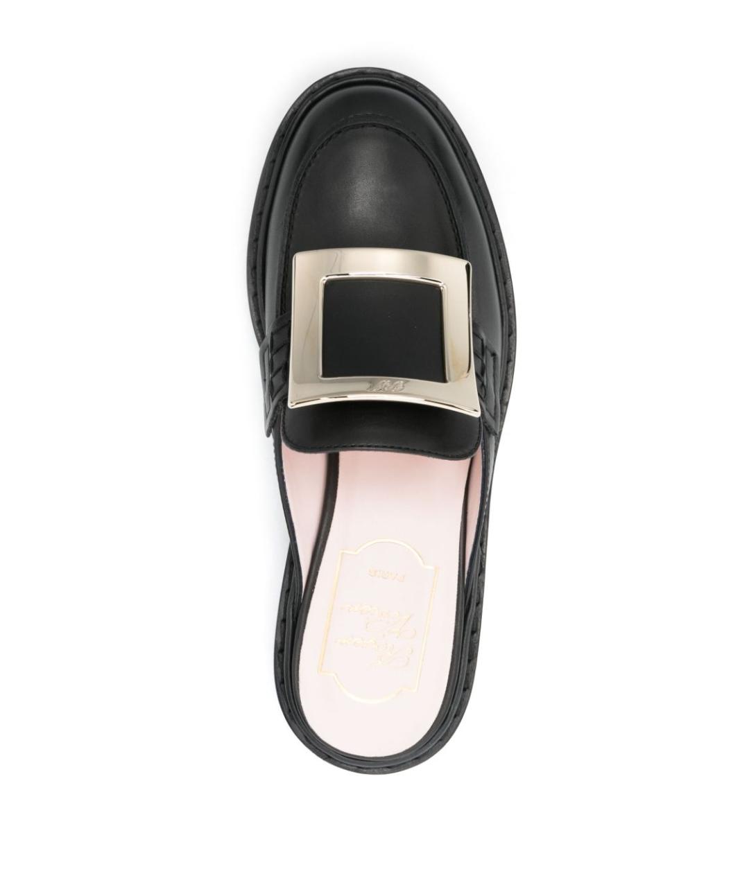 ROGER VIVIER Черные кожаные лоферы, фото 2
