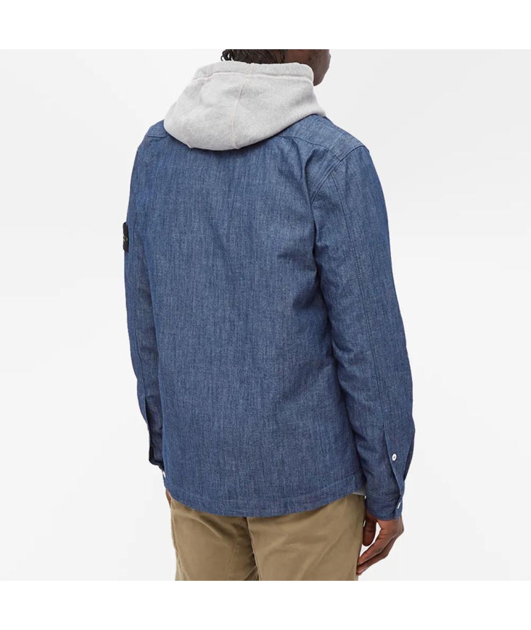 STONE ISLAND Синяя классическая рубашка, фото 2
