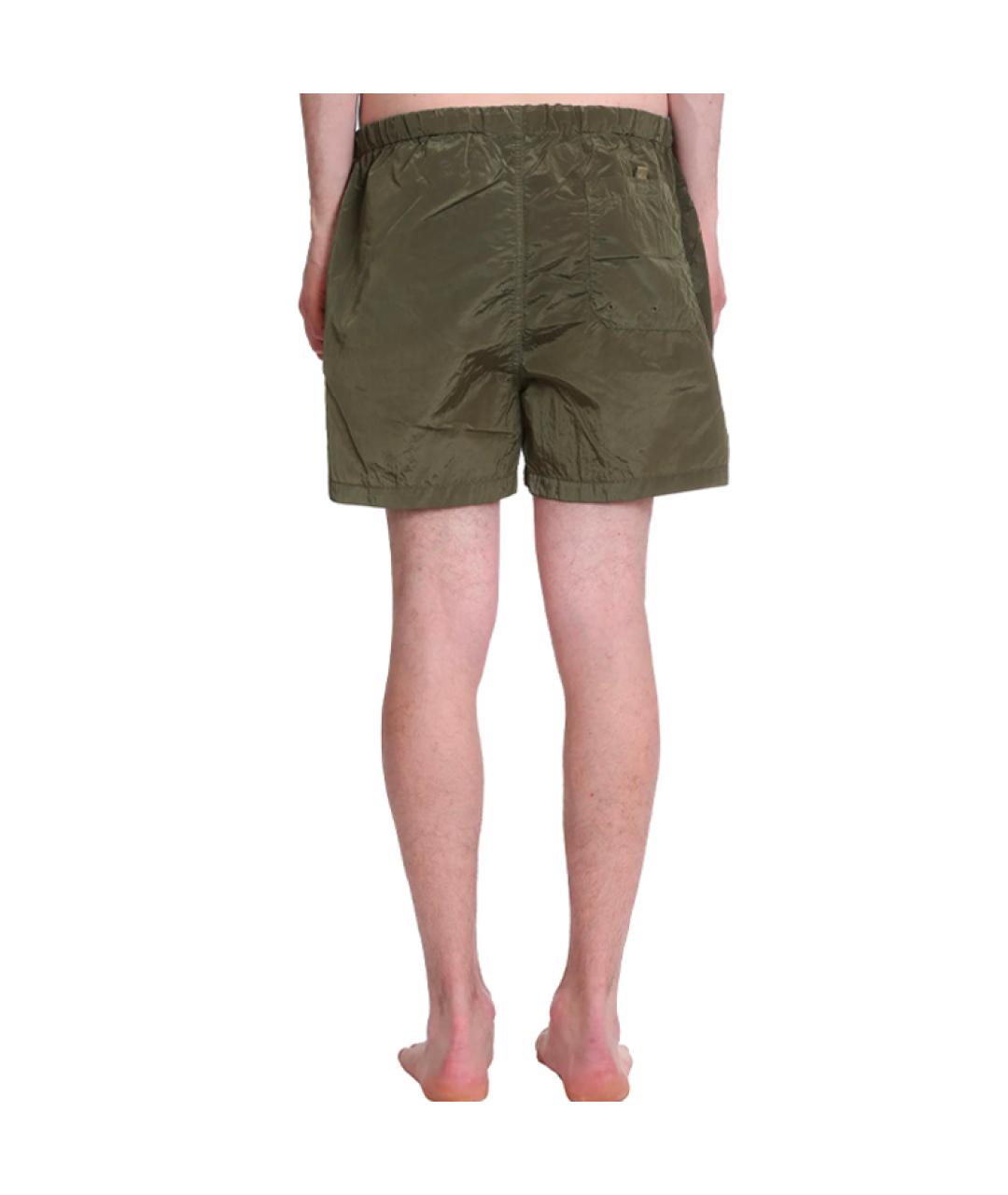 STONE ISLAND Зеленые шорты, фото 3