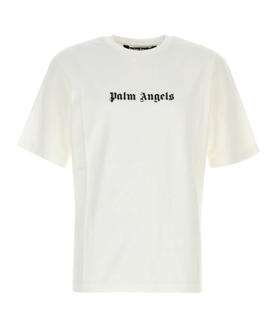 PALM ANGELS Белая хлопковая футболка, фото 1