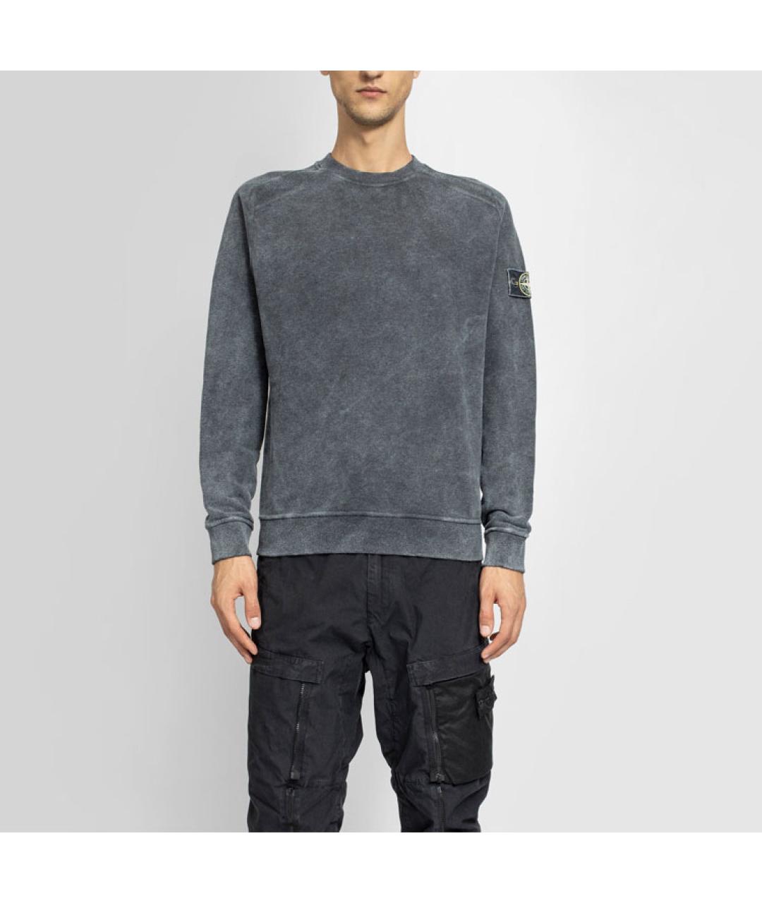 STONE ISLAND Серый джемпер / свитер, фото 5