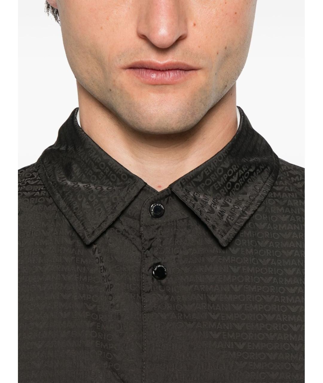 EMPORIO ARMANI Серая полиамидовая куртка, фото 6