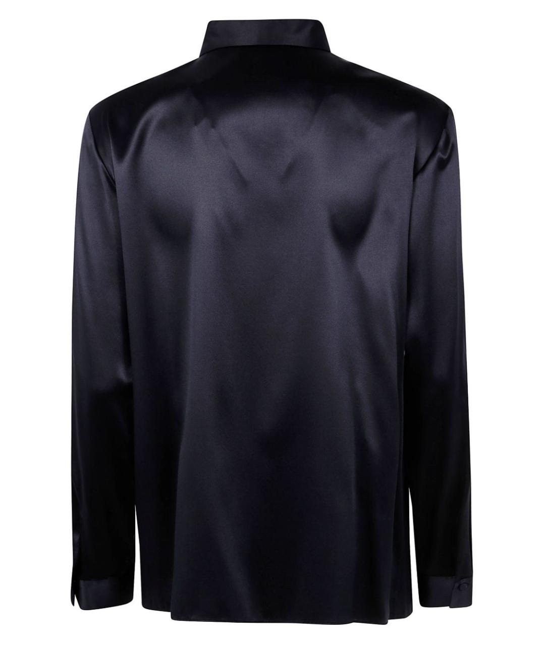 EMPORIO ARMANI Темно-синяя шелковая рубашка, фото 3
