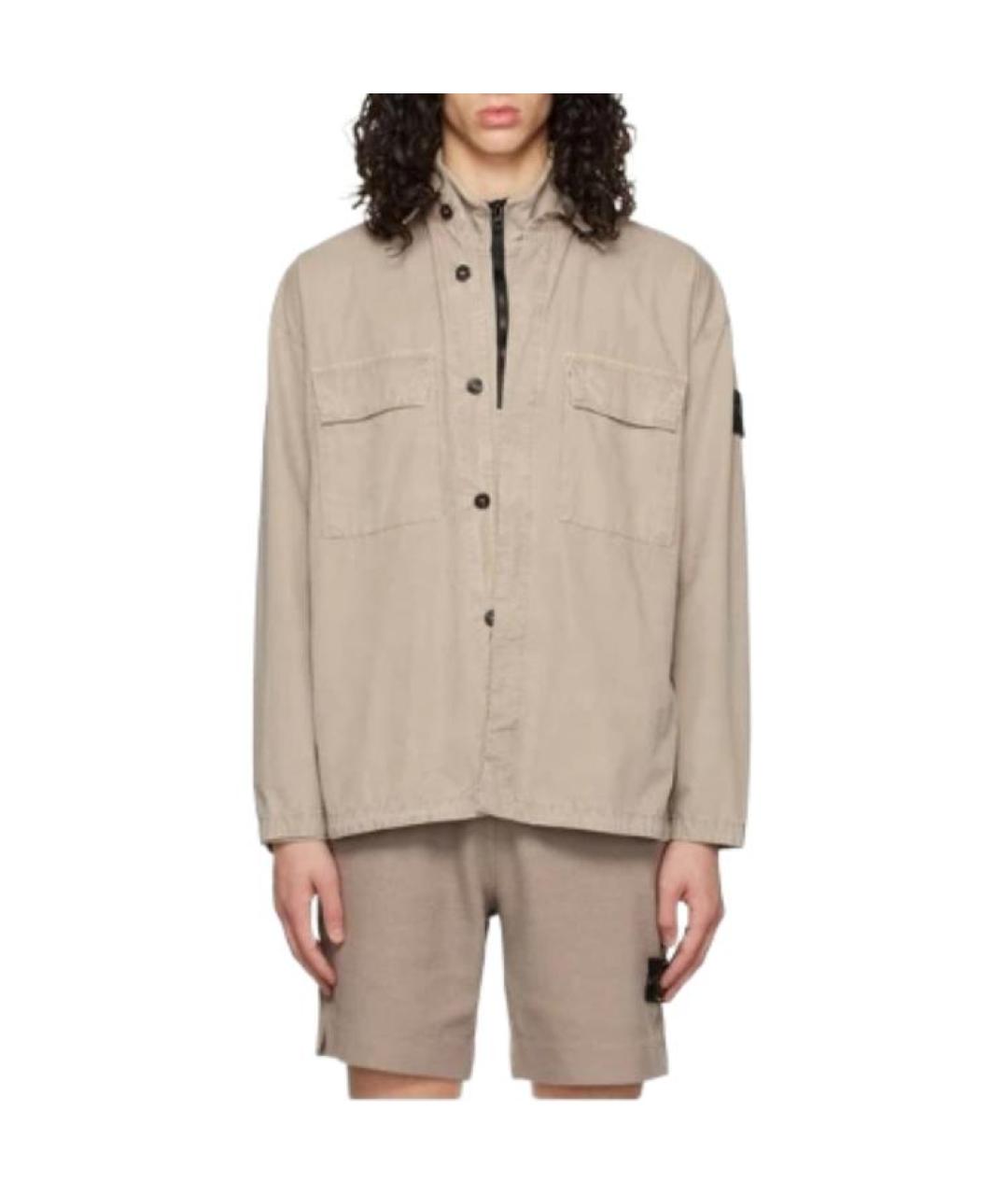 STONE ISLAND Бежевая куртка, фото 3