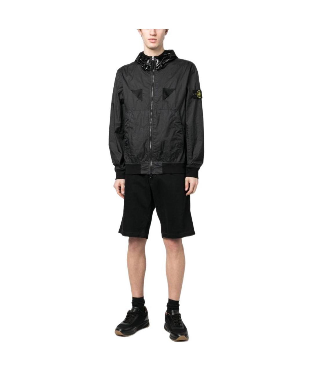 STONE ISLAND Черная куртка, фото 3