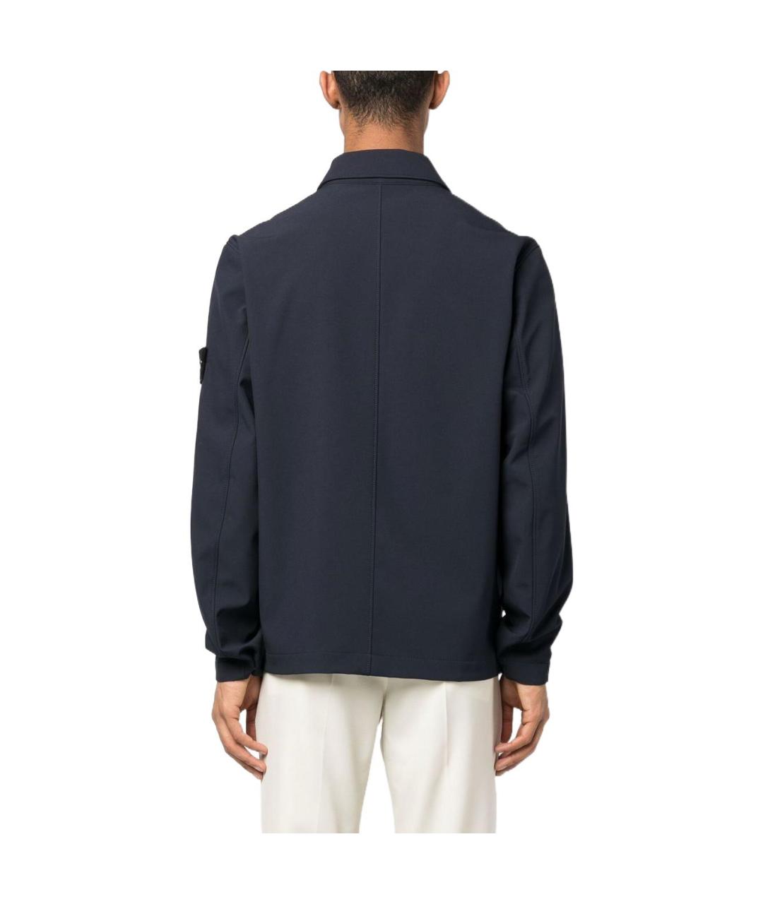STONE ISLAND Темно-синяя куртка, фото 3