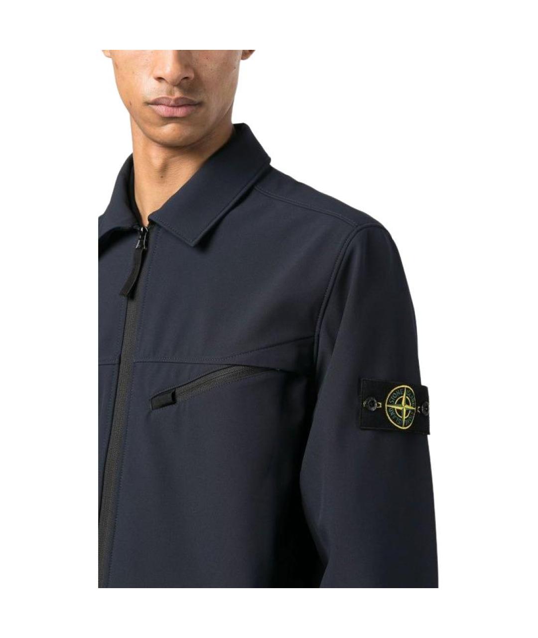 STONE ISLAND Темно-синяя куртка, фото 5