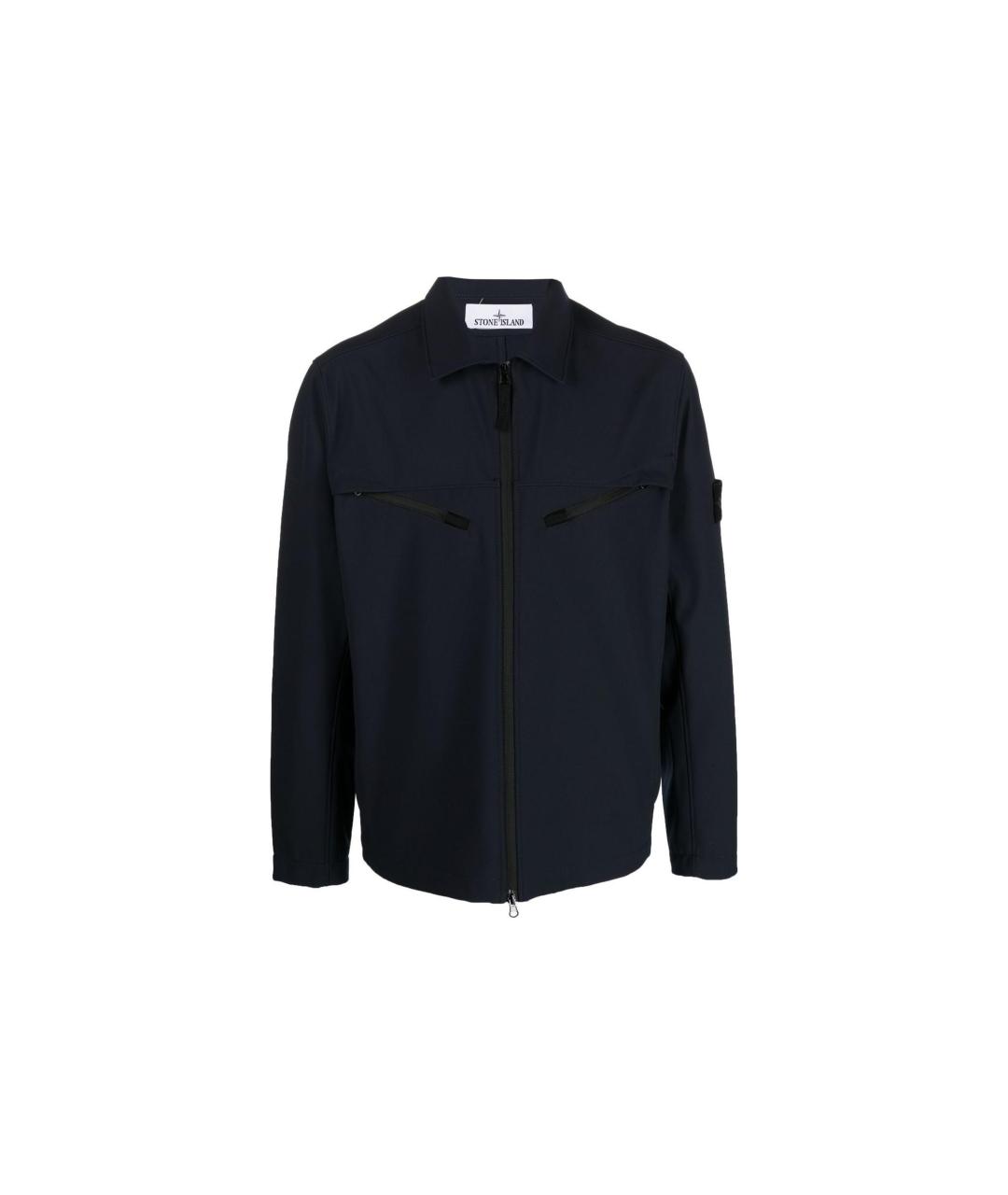 STONE ISLAND Темно-синяя куртка, фото 6