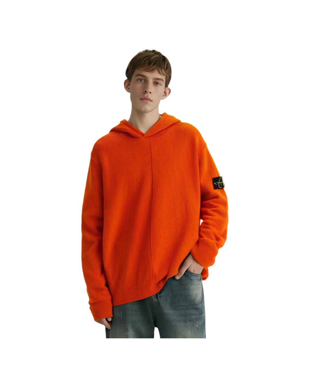 STONE ISLAND Оранжевый джемпер / свитер, фото 3