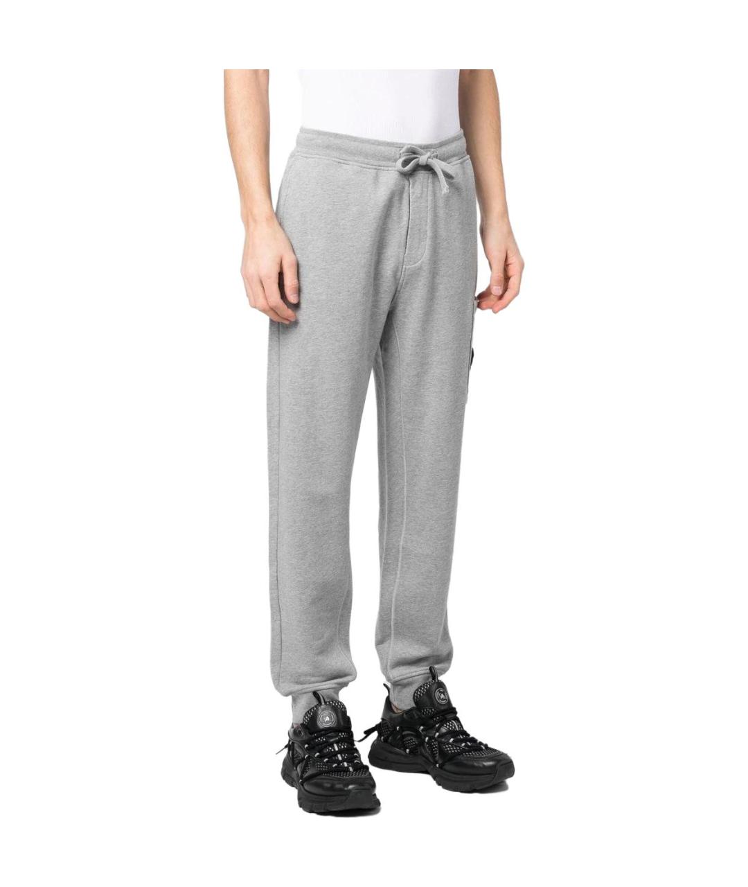 STONE ISLAND Серые повседневные брюки, фото 3