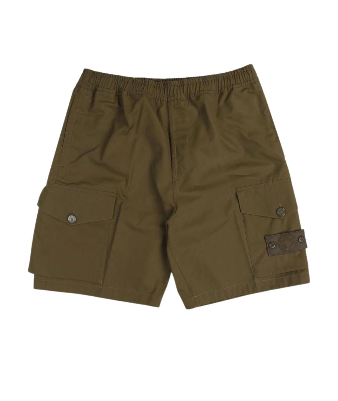 STONE ISLAND Зеленые шорты, фото 1