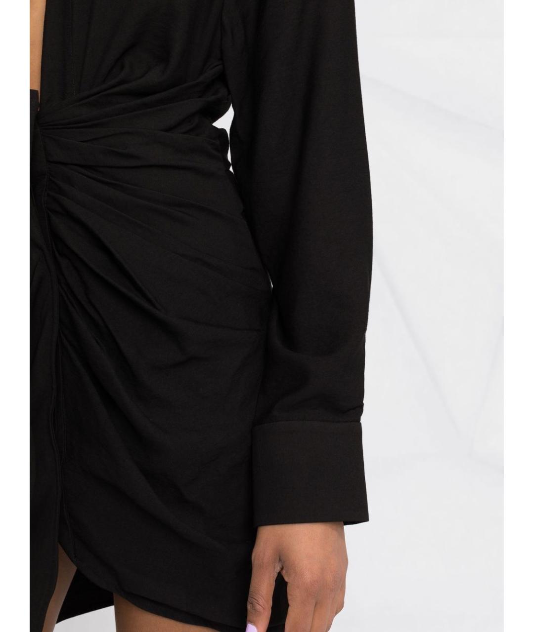 JACQUEMUS Черное коктейльное платье, фото 6
