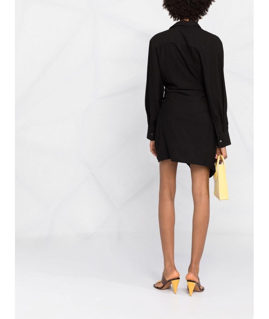 JACQUEMUS Черное коктейльное платье, фото 4