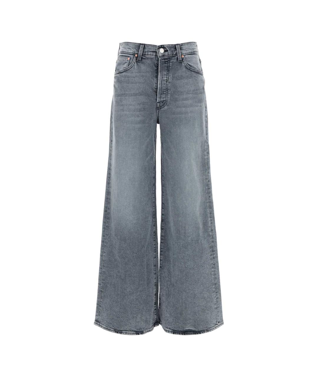 MOTHER Серые хлопковые прямые джинсы, фото 1