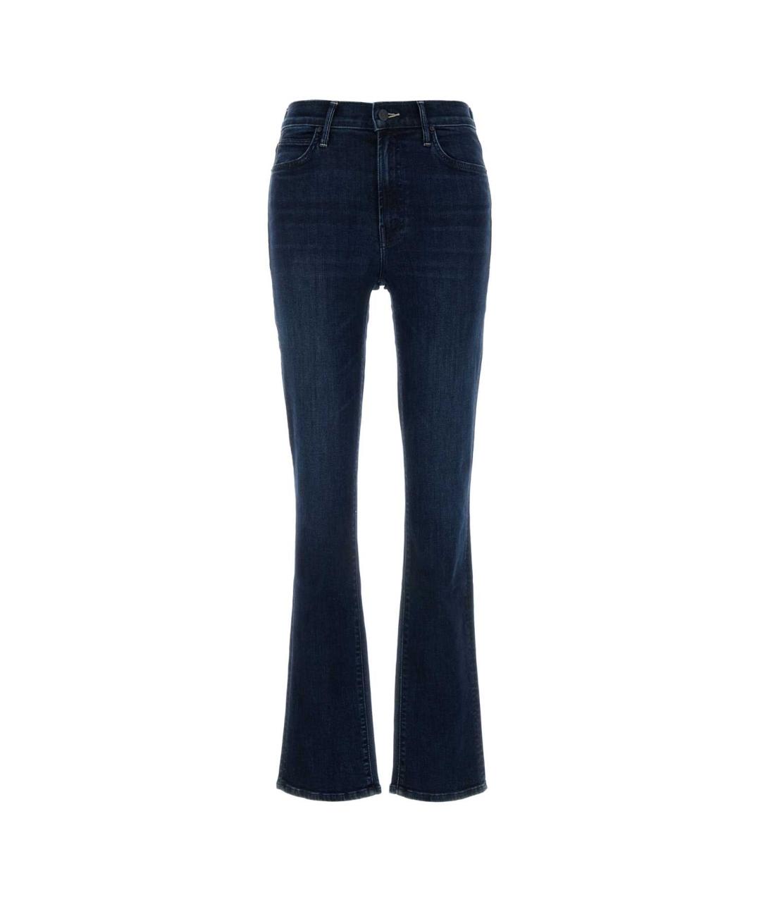 MOTHER Темно-синие хлопковые прямые джинсы, фото 1