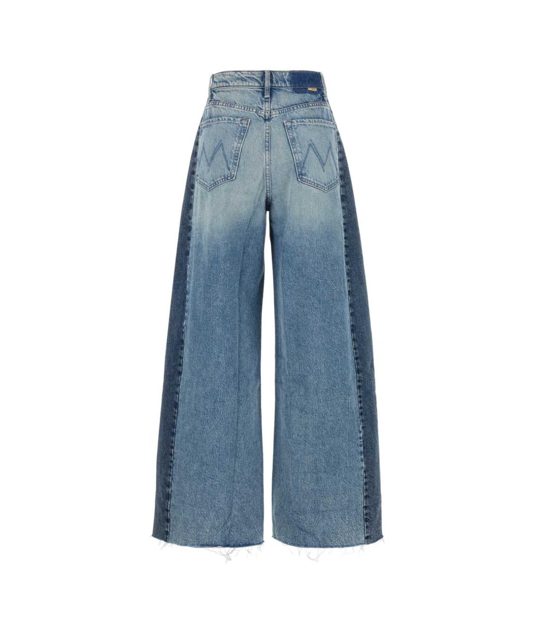 MOTHER Синие хлопковые прямые джинсы, фото 2
